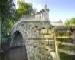 Detail of the restored Palladian Bridge over the Serpentine at Wentworth Castle Gardens in Barnsley