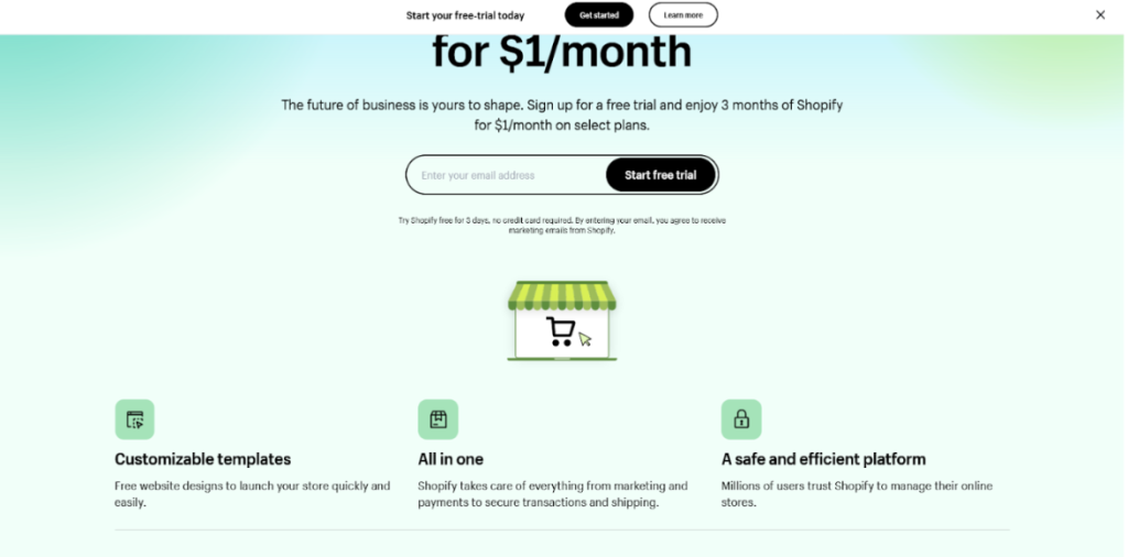 Start Your Shopify Free Trial